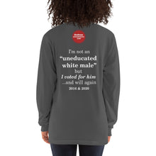 Load image into Gallery viewer, DHC -  "uneducated white male" Long sleeve t-shirt