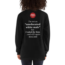 Load image into Gallery viewer, DHC -  "uneducated white male" Long sleeve t-shirt